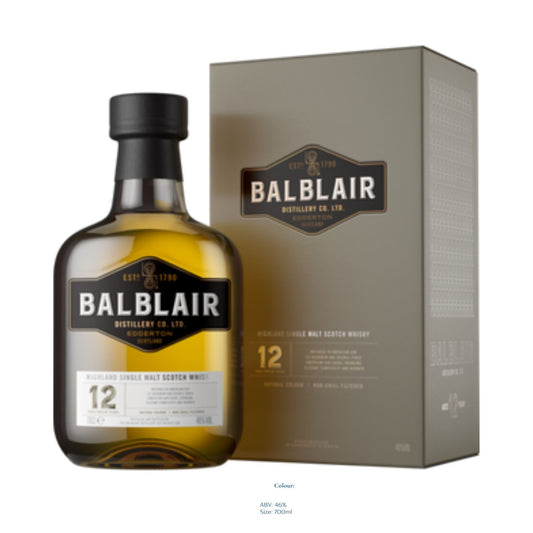 BALBLAIR 12 YEAR OLD WHISKY