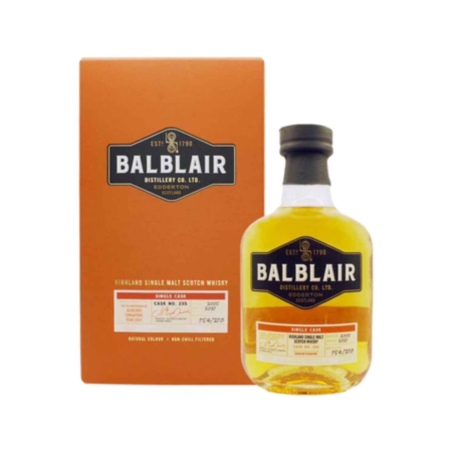 BALBLAIR 2005 16 YEAR OLD SINGLE CASK WHISKY